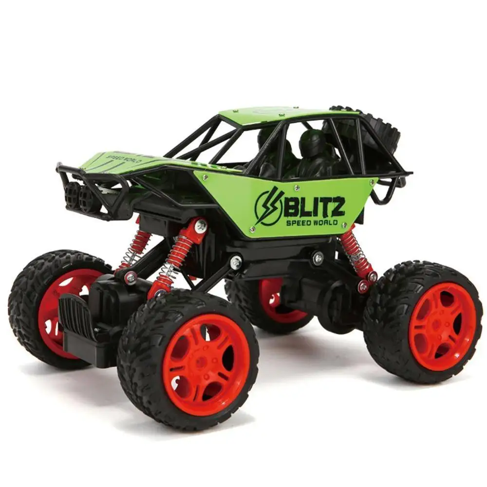 Green Сплав корпус в виде ракушки Рок Гусеничный 4WD двойные двигатели внедорожник RC автомобиль пульт дистанционного управления багги Bigfoot скалолазание автомобиль игрушки - Цвет: Green