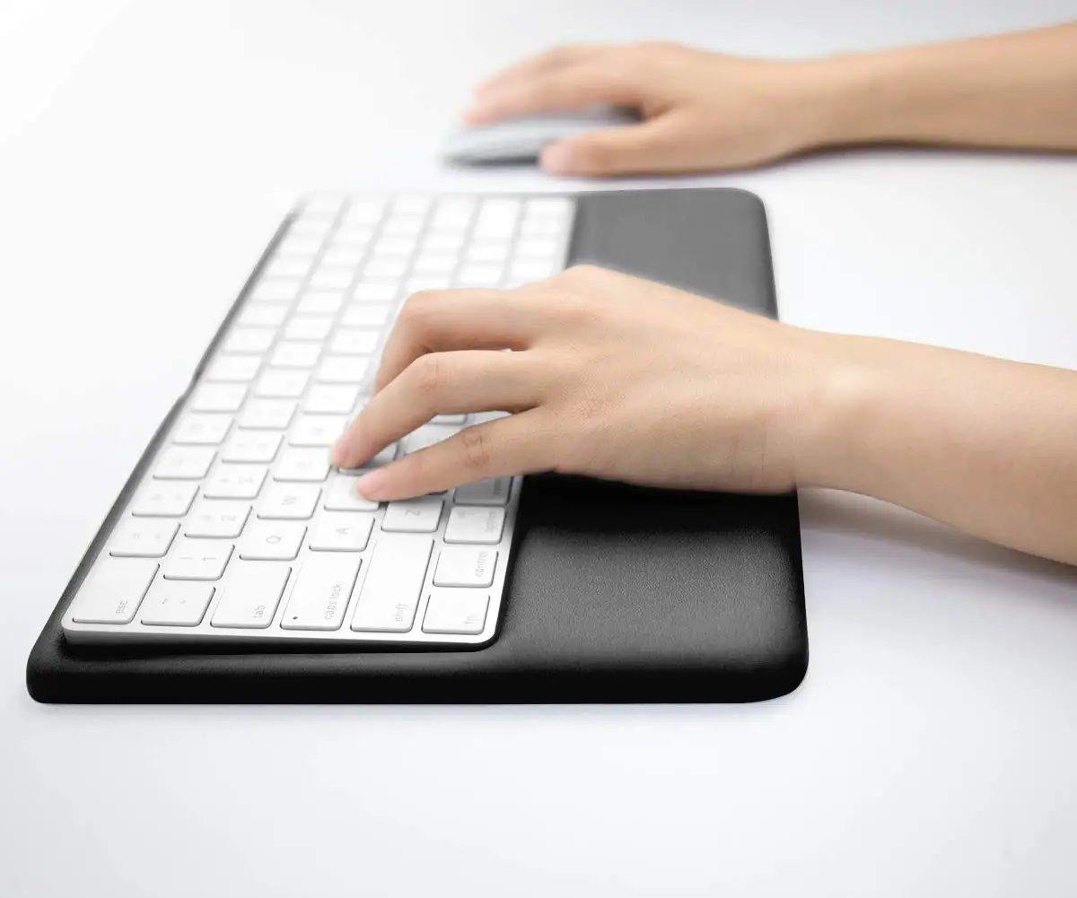 Волшебная клавиатура подставка для запястья эргономичная клавиатура подставка совместима с беспроводной Magic Keyboard 2(MLA22L/A)(черный силикон