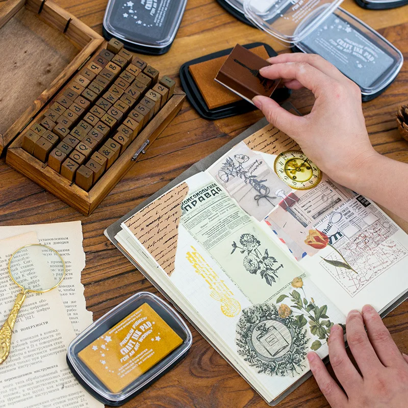 67*100 мм прямоугольная однотонная золотистая Подушечка для чернил большой размер