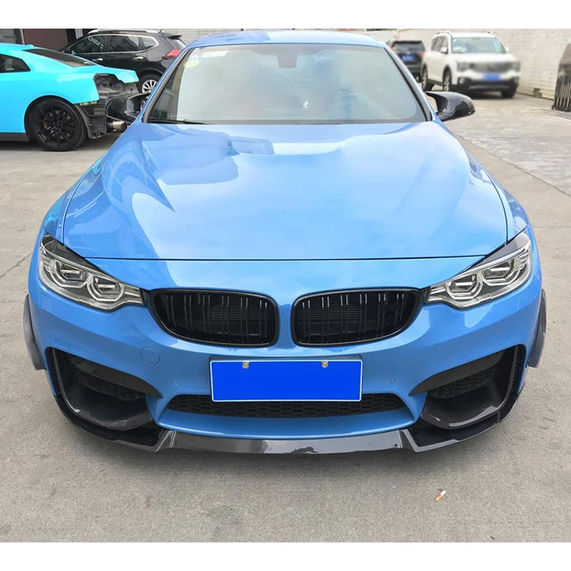 Kohlefaser Scheinwerfer Augenbrauen Augenlider Trim Für BMW 3er F30  2013-2018