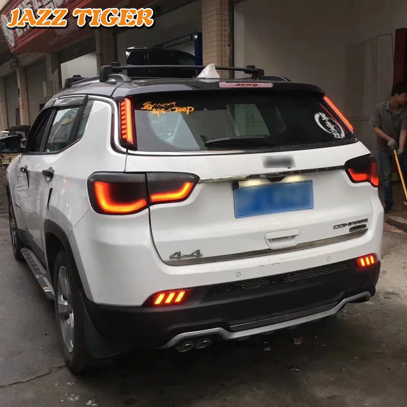 Джаз тигр 2 шт мульти функции Автомобильный светодиодный задний противотуманный