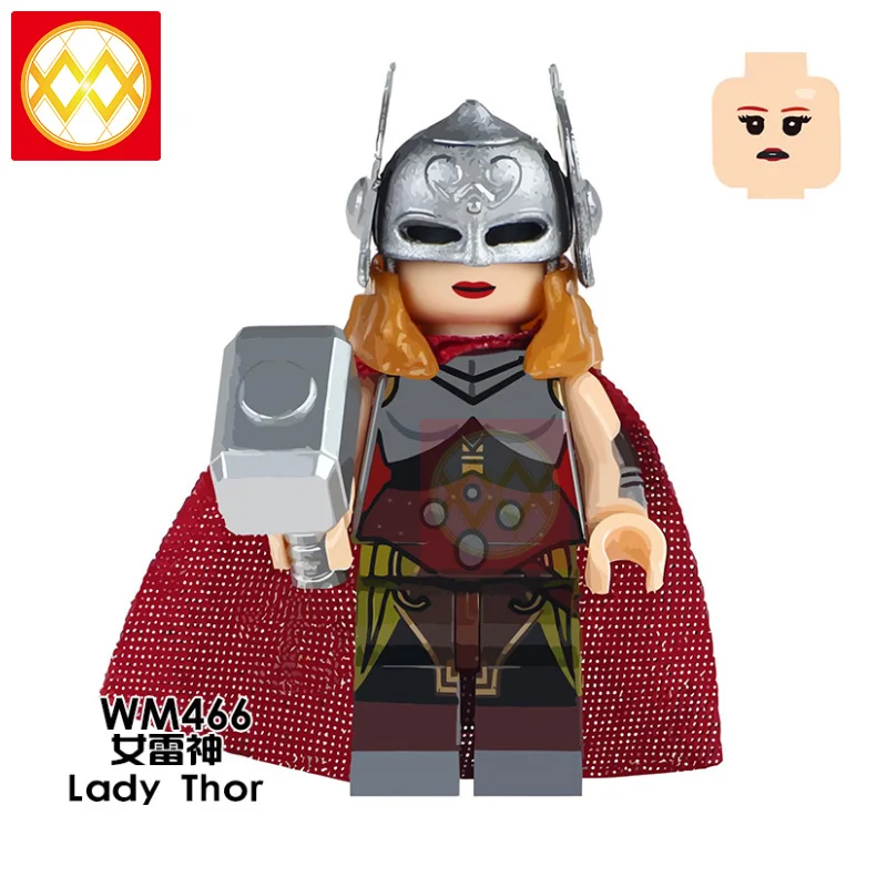 wm466 WM793 пьян Бро Тор с бородой Марвел из Мстителей Fat Thor с Cola Модель Коллекция строительные блоки игрушки для детей - Цвет: wm466
