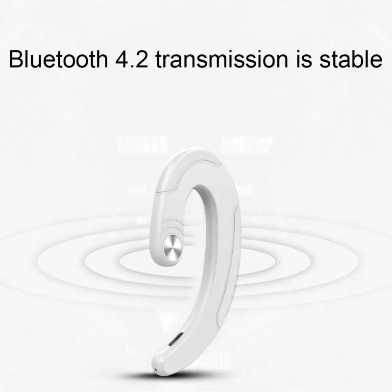 Наушники Bluetooth с костной проводимостью, не затычки для ушей, легкие Беспроводные наушники с ушным крюком