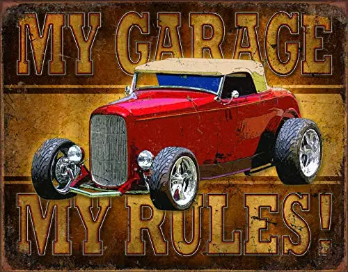 My Garage Безнадежное предприятие Ride Free Оловянная картина «металлические номерные знаки» Оловянная вывеска настенная декоративная доска Ретро бар и бар оловянный постер - Цвет: My Garage