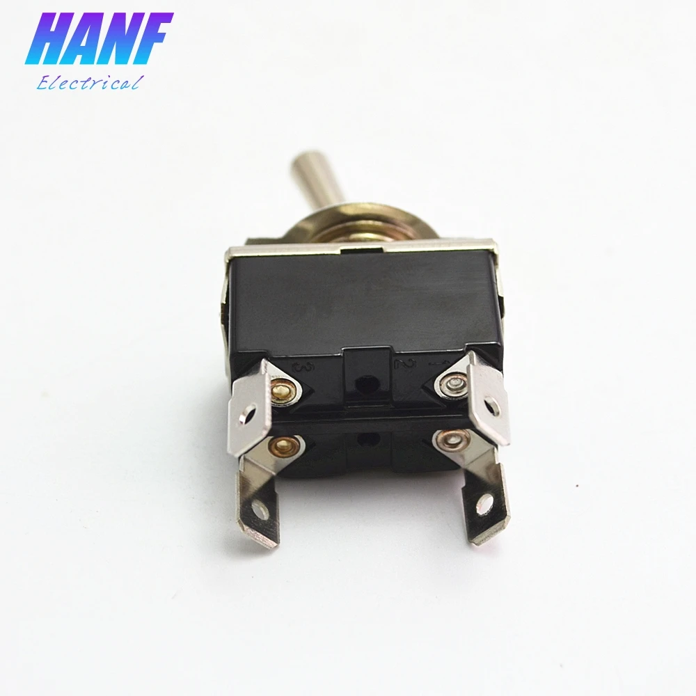 1 шт. Тумблер DPST 2 положения 4 контактный клеммы рокер типа ручки 15A 250VAC|switch 15a|switch