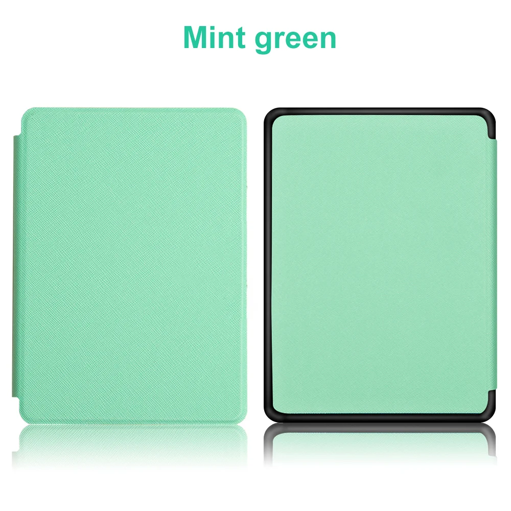 Mint Green Ультратонкий Умный Магнитный защитный чехол из искусственной кожи, чехол-книжка для, новинка, Amazon Kindle Paperwhite, 4, 10 поколение - Цвет: Mint Green