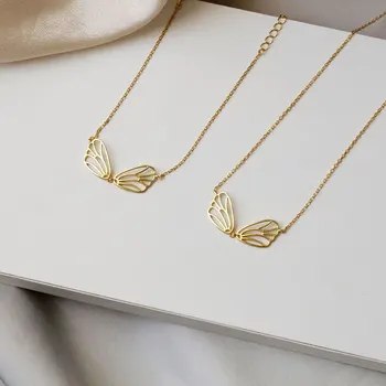 

Genuine 925 Sterling Silver Butterfly Wings Bracelets Hollow Wings Chain Bracelet for Women Girls Birthday Gifts