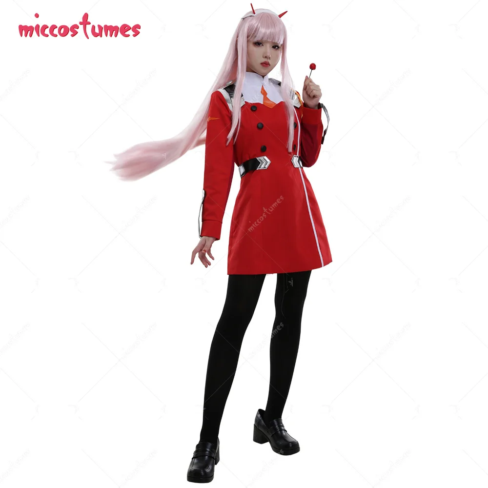 Костюм для косплея DARLING in the FRANXX Zero Two Code 002 включая аксессуары волос | Тематическая