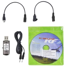 22 в 1, Радиоуправляемый симулятор, USB игрушка для хобби, легкая установка, аксессуары с кабелем, практичный Дрон для RealFlight G7