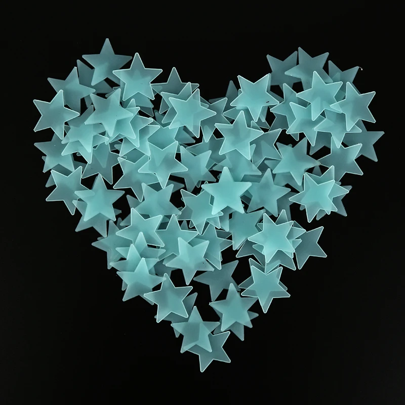 80 шт./лот светящиеся настенные наклейки декорация для детской спальни домашнего