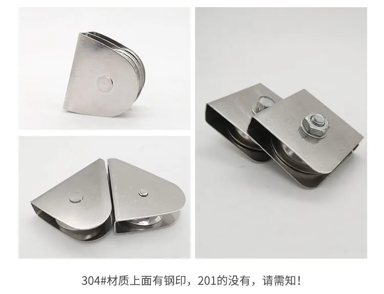 Factory Price Direct Selling Stainless Steel Flagpoles Roller Welding Square Truckle Wire Rope National Flag Triangular Large Ro