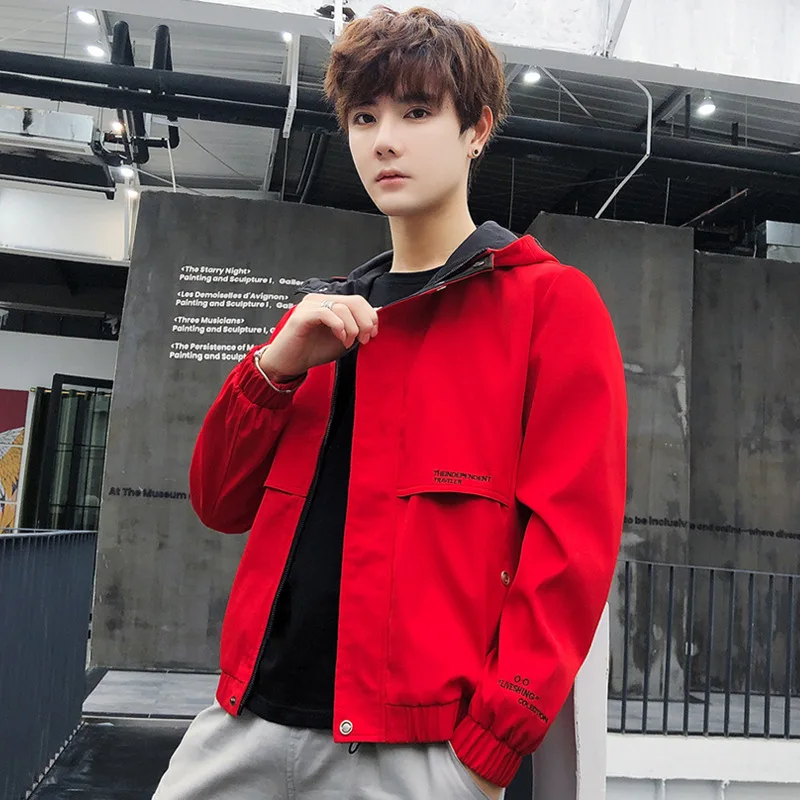 

2019 Spring Clothing New Style MEN'S Labor Jacket Korean-style Trend Handsome Teenager Coat