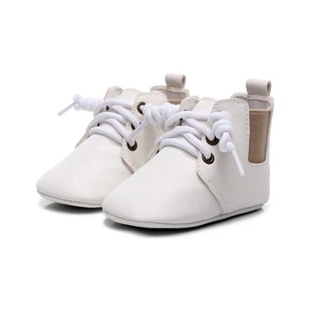 

New Infant PU Lace-up British Style Short Boots Newborn Baby Girls Boys Ankle Fashion Boots Infant Toddler Fall Winter Shoes