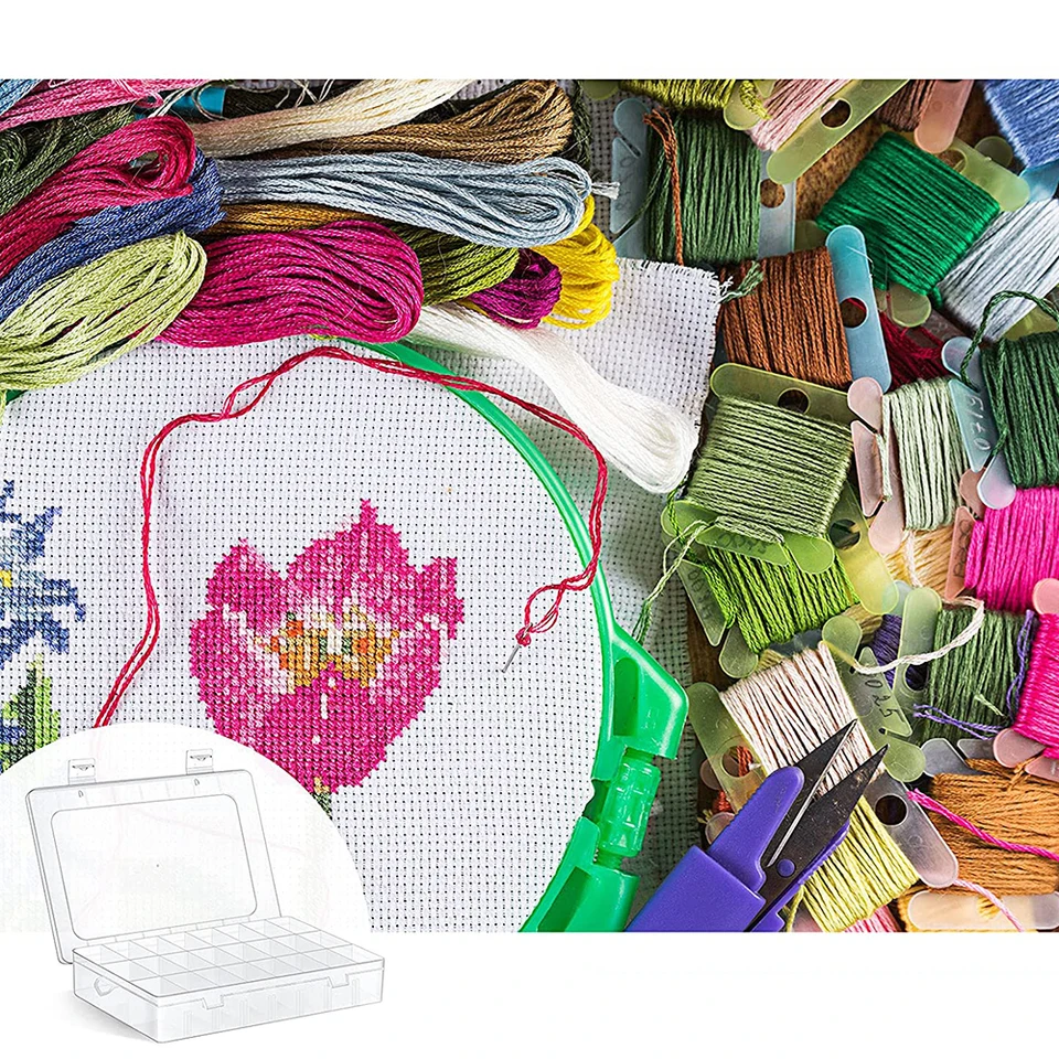 Bobine Per Filo Da Cucito In Plastica - Set Da 5 Colori - Organizzatori Per Ricamo E Punto Croce