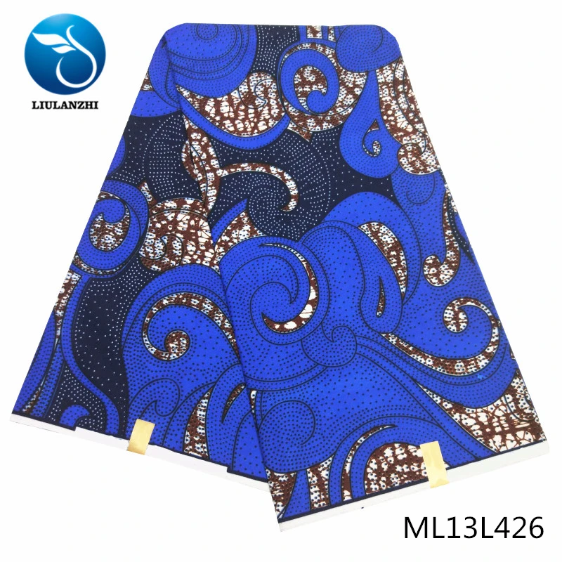 ML13L426 LIULANZHI Анкара воск ткань материал шитье для женщин платье африканская печать tissu 6 ярдов дешевле восковые принты ML13L411-427 - Цвет: ML13L426
