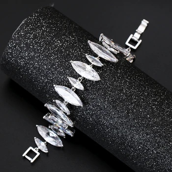 

6 Styles Luxury Bracelet AAA Cubic Zircon Paved Precision Rhodium Plating Summer Girlfriend Gift XIUMEIYIZU Brand Jewelry