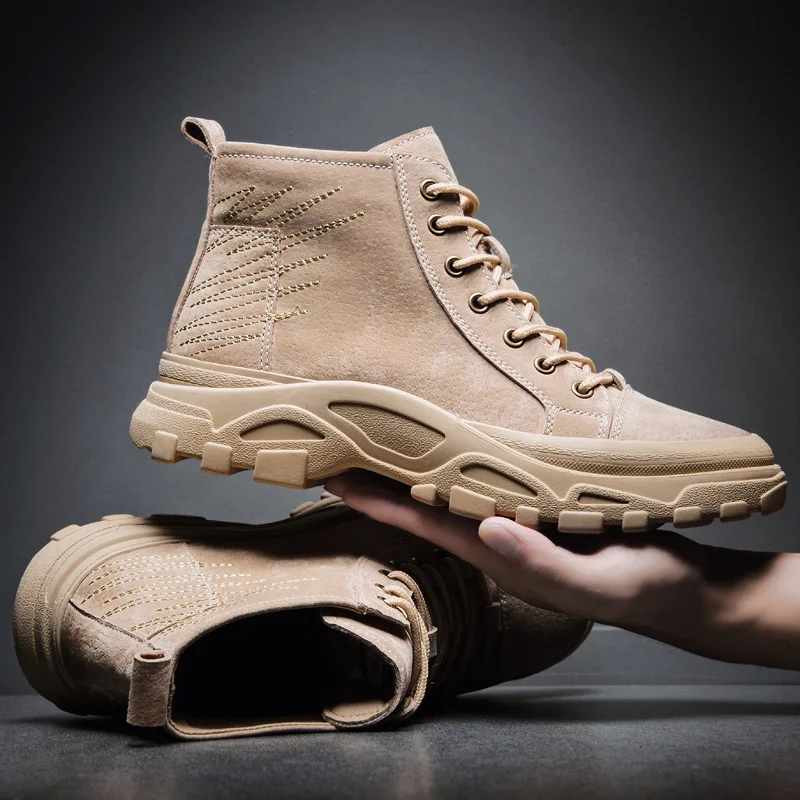 

2019 Autumn And Winter New Style Martin Boots Men's British-Style Genuine Leather Worker Boot Trend Versatile Short Boots Men Hi