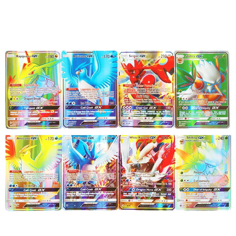 100/300 шт. Vmax GX Tag Team Shining TAKARA TOMY Pokemon Cards английская игра Battle Carte 200 торговые карты