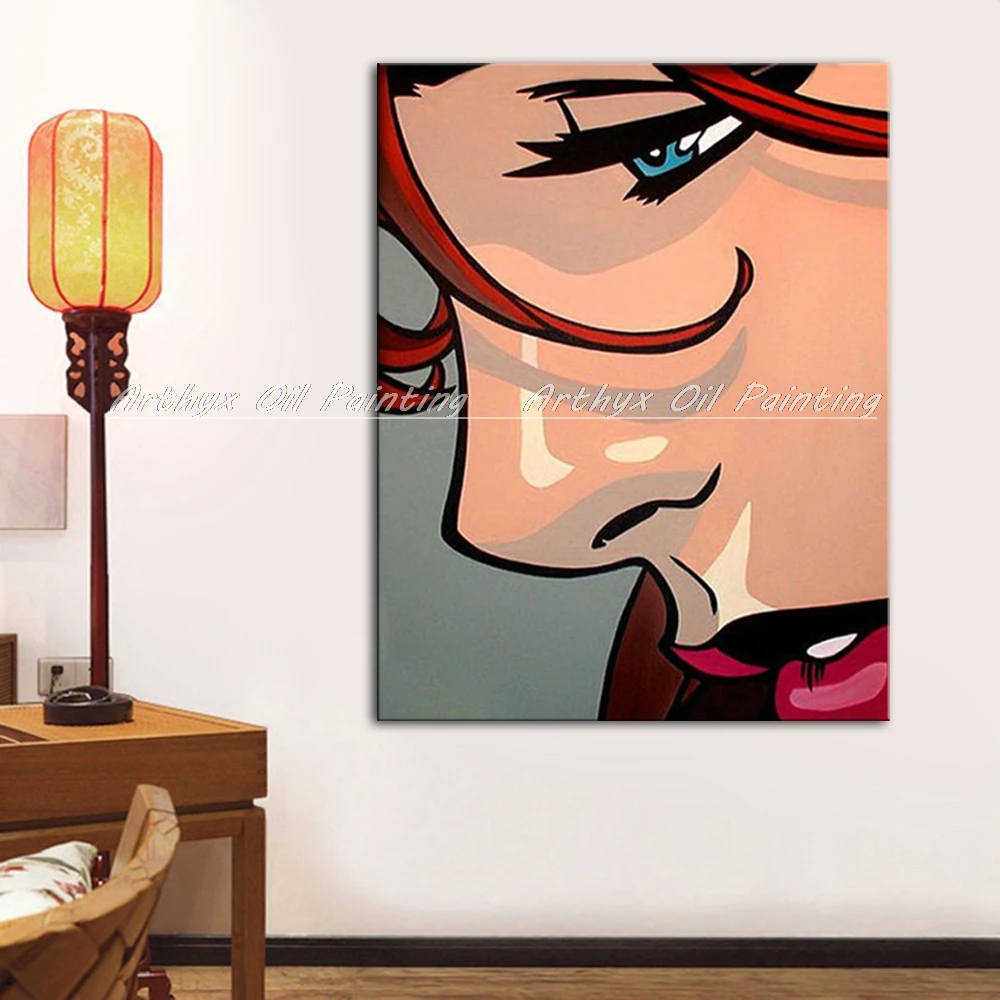 Arthyx Handgemalte Moderne Sex Bild Frauen Öl Gemälde Auf Leinwand Wand Bilder Pop Kunst Für Wohnzimmer Hotel Hone dekoration Bild