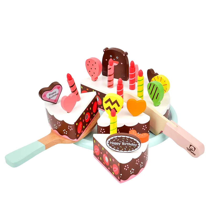 Игрушки ToyWoo Roleplay игрушки для вырезания тортов фрукты шоколад маття торт на день