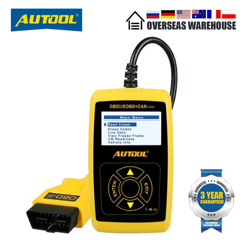 Hot Sale Diagnostic-Tool Code-Reader Erase-Code Car-Scanner Led-Display AUTOOL Multifunction OBD2 WDgm5x67J