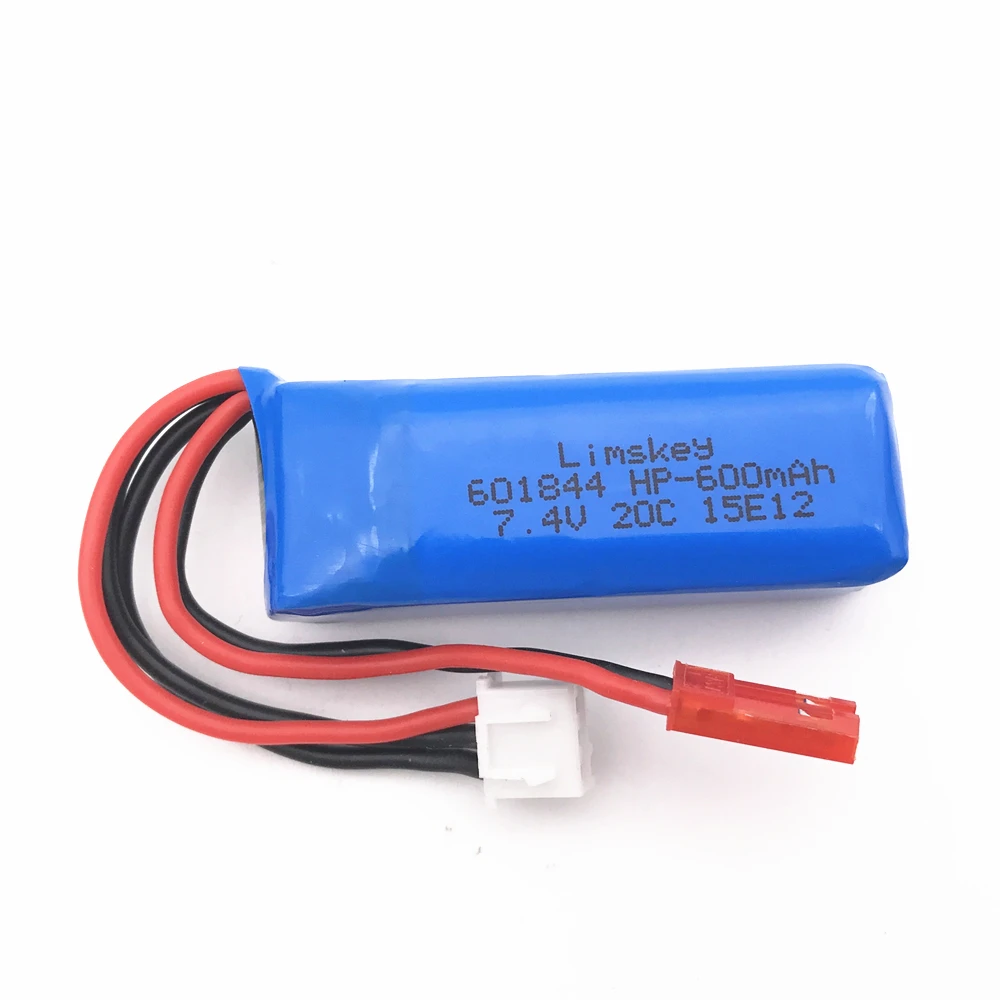 7,4 V 600 мА/ч, 20C Lipo Батарея для WLtoys K969 K979 K989 K999 P929 P939 RC автомобиль Запчасти 2s 7,4 v Батарея 5 шт./лот