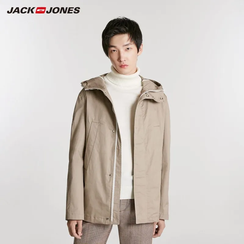 JackJones Для мужчин с длинным рукавом с воротником-стойкой Ветровка - Цвет: MOUNTAIN ROCK
