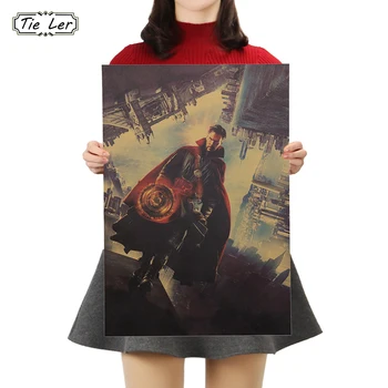 

TIE LER 1PC Retro Movie Poster Kraft Paper Wall Sticker Bar Cafe Living Room Indoor Art Decoration Poster 50x35cm
