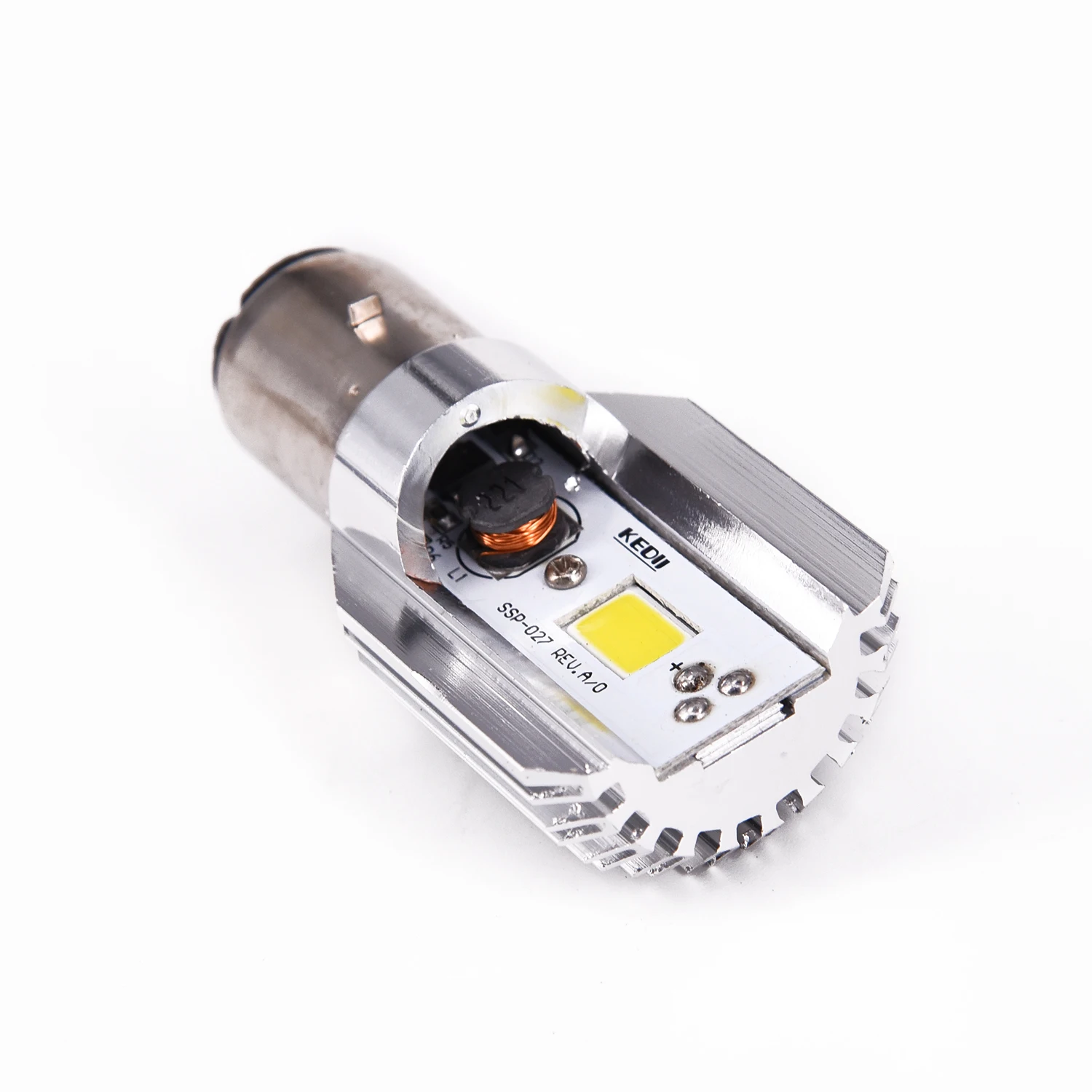 1 шт. H6 BA20D 6~ 80V 12W Белый 6500K светодиодный фонарь для мотоцикла и велосипеда Hi/Lo