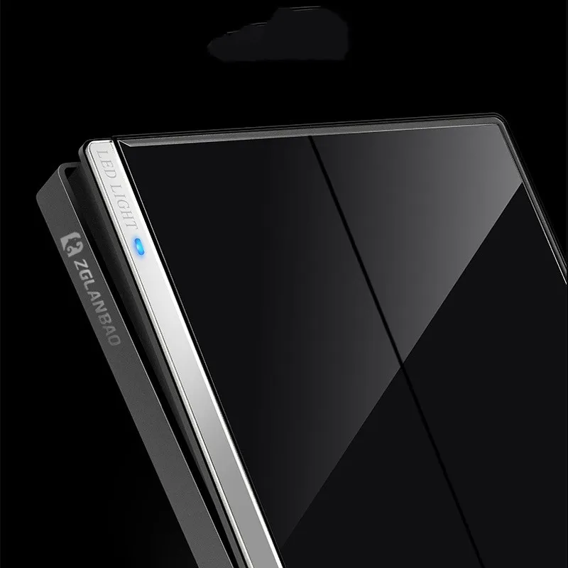 painel de vidro temperado com luz indicadora 02