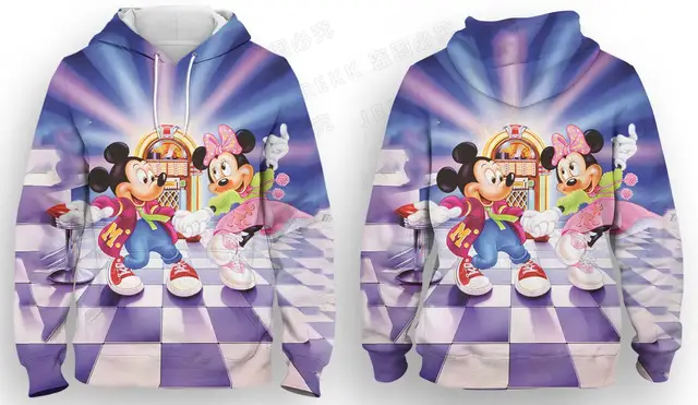 Mickey Mouse Louis Vuitton orange All over print 3D hoodie • Kybershop