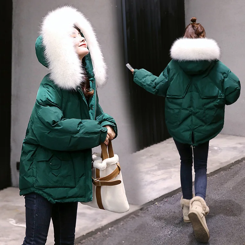 

Short Cotton-padded Clothes/Cotton Coat 2019 Winter Fashion Elegant Women's down Coat Hooded han ban Students Warm Thick