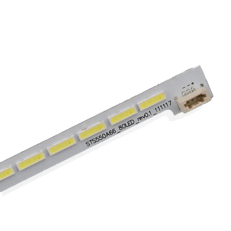 20pcs/lot 80 LEDs 676mm 3 Pin LED backlight strip for 55inch LJ64-03515A LTA550HQ20 STS550A66-80LED-rev0.1