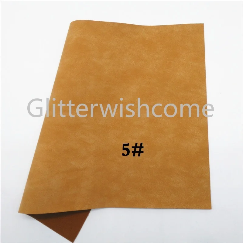 Glitterwishcome 21X29 см A4 размер винил для бантов два тона замша кожа ткань искусственная кожа листы для бантов, GM685A