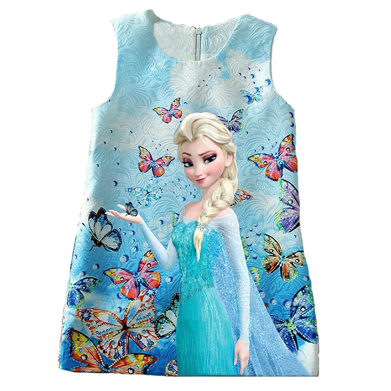 Little Girl Dress Queen Princess cartoon Clothes Birthday Party Dresses Teenagers Vestidos Olaf Clothings | Детская одежда и обувь