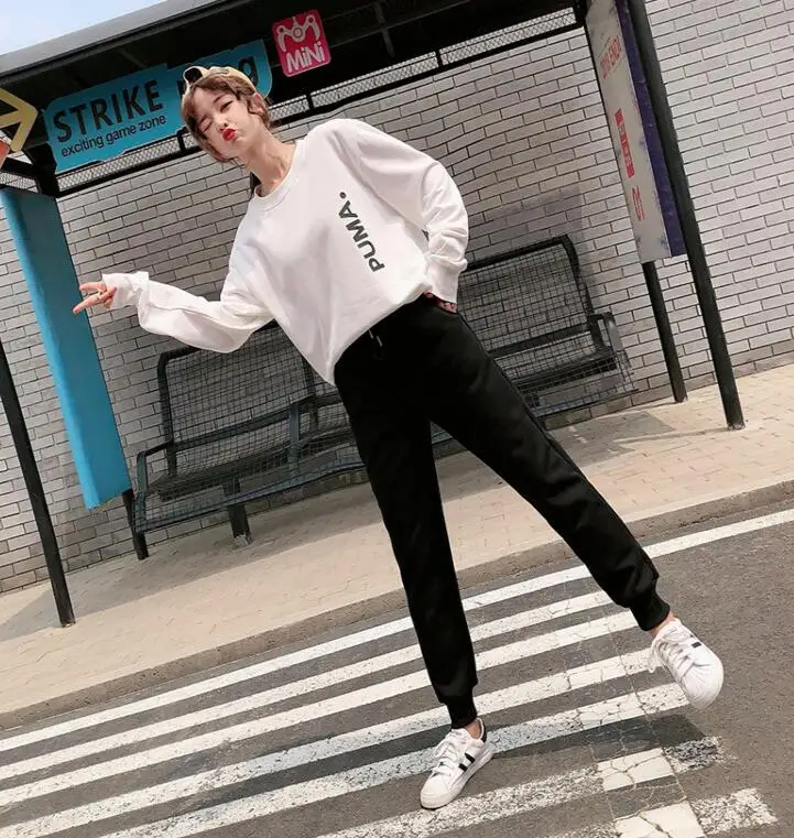 Women Pants Winter Thick Lamb cashmere Warm Harem Pants Long Trousers Female Elastic waist Casual Sweatpants Plus Size 2XL - Цвет: Черный