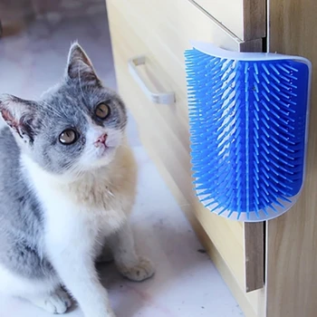 

Pet corner rubbing device for cat massager/cat toy/with catnip/double-sided tape