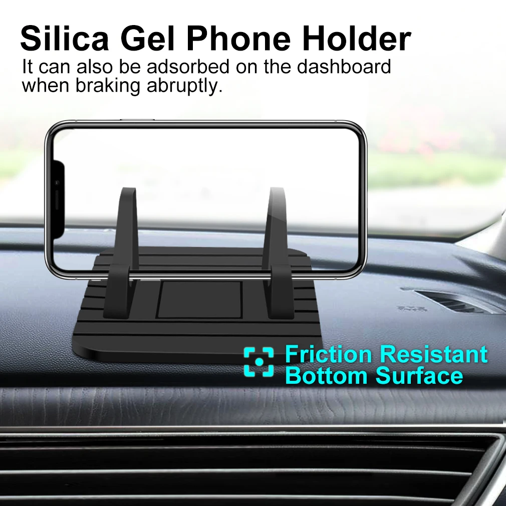 Pad Phone Stand Bracket Car Dashboard Non-slip Rubber Mat Phone Mount Holder For Huawei iPhone Samsung Xiaomi Phone Holder