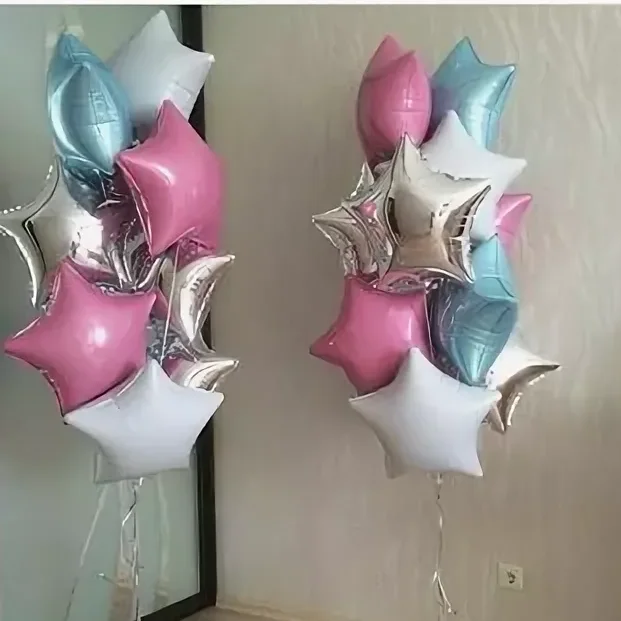 style 18 10 шт. микс 18 дюймов Звездные шары надувные гелиевые балоны для свадьбы, дня рождения, рождественской вечеринки, украшения, детские игрушки, подарки - Цвет: style 18