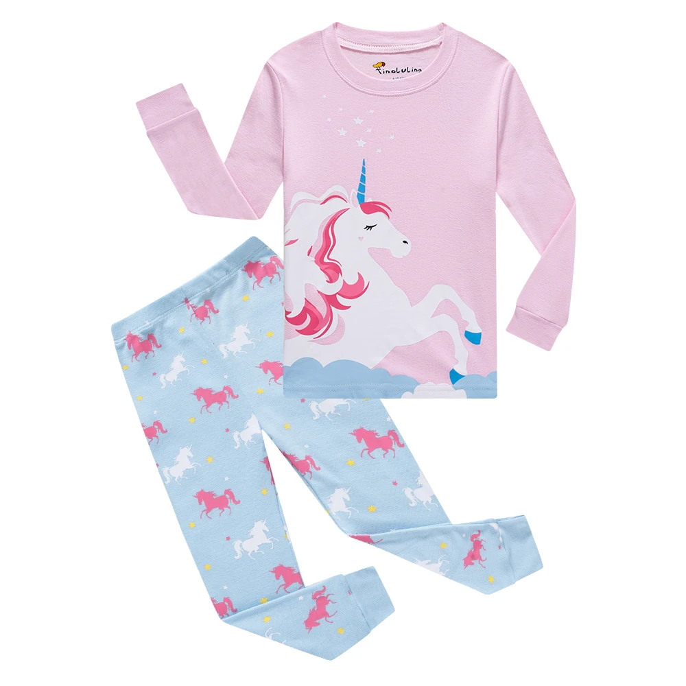 Пижамный комплект с динозавром для мальчиков и девочек, детская одежда для сна с принтом акулы, детская одежда для сна с рисунком грузовика и мотоцикла, Детская Пижама, пижамы с рисунками - Цвет: PA14