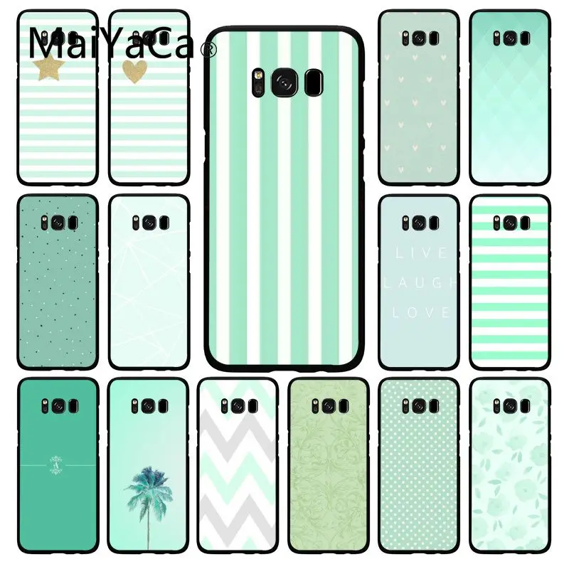 Maiyaca простой маленький свежий мятно-зеленый чехол для телефона Samsung Galaxy S20 S10Plus S10E