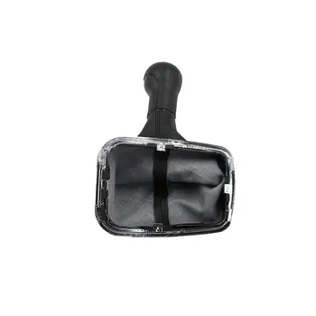 

Car Gear Shift Knobs With Covered Leather Knob For Volkswagen VW Golf VI 6 For Jetta MK5 Replace Parts Accessories