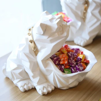 

Modern Resin Hippo Storage Box Ornaments Crafts Home Livingroom Table Figurines Decoration Hotel Office Desktop Furnishing Decor
