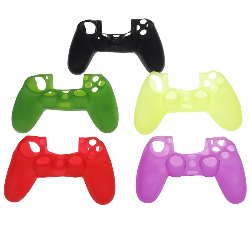 Protective Solid Color Cases Slim Controller Case Silicone Soft Flexible Gel Rubber Shell Cover Video Game Controller Accessory