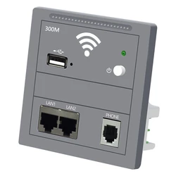 Portas duplas lan de 300mbps com padrão rj11, ponto de acesso padrão europeu 802.3af para celular usb 802.3af