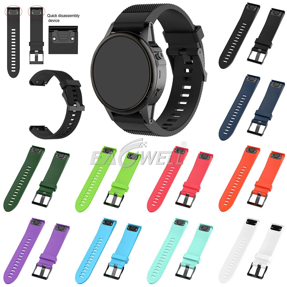 Quick Release 20 мм ремешок для часов Garmin Fenix 5s ремешок на запястье мягкий силиконовый сменный спортивный ремешок для часов Fenix 5s