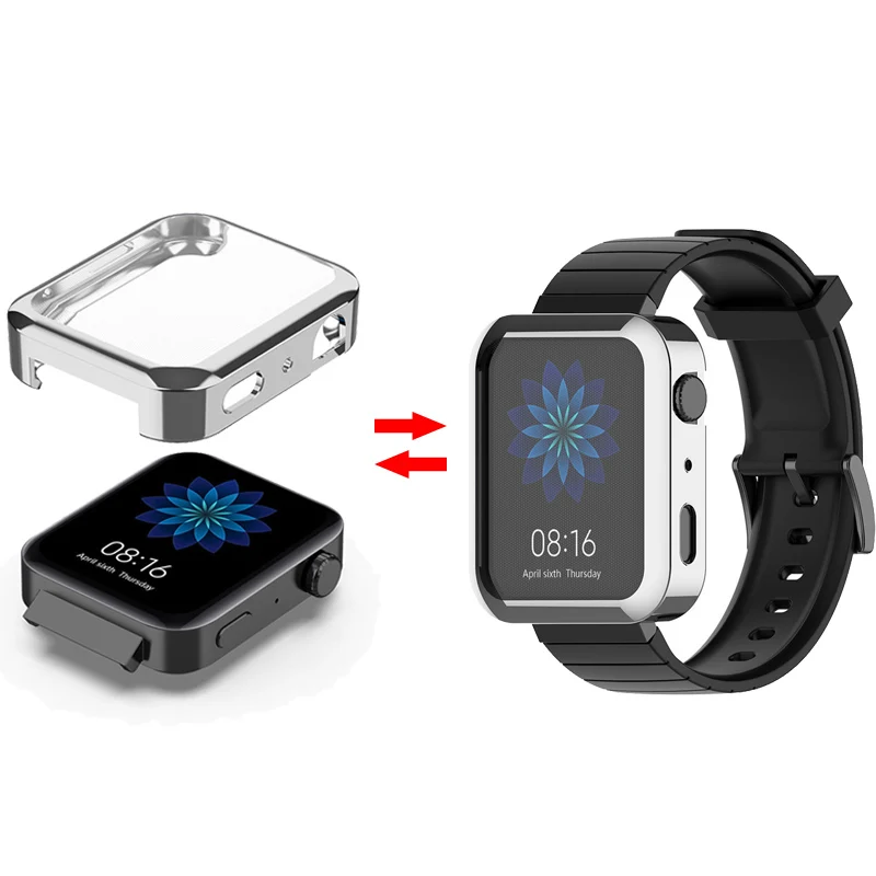 Screen Protector Cover For Mi Case Electroplated HD Shockproof bumper Smart Watch Accessories Shell For xiaomi watch Series 3 4