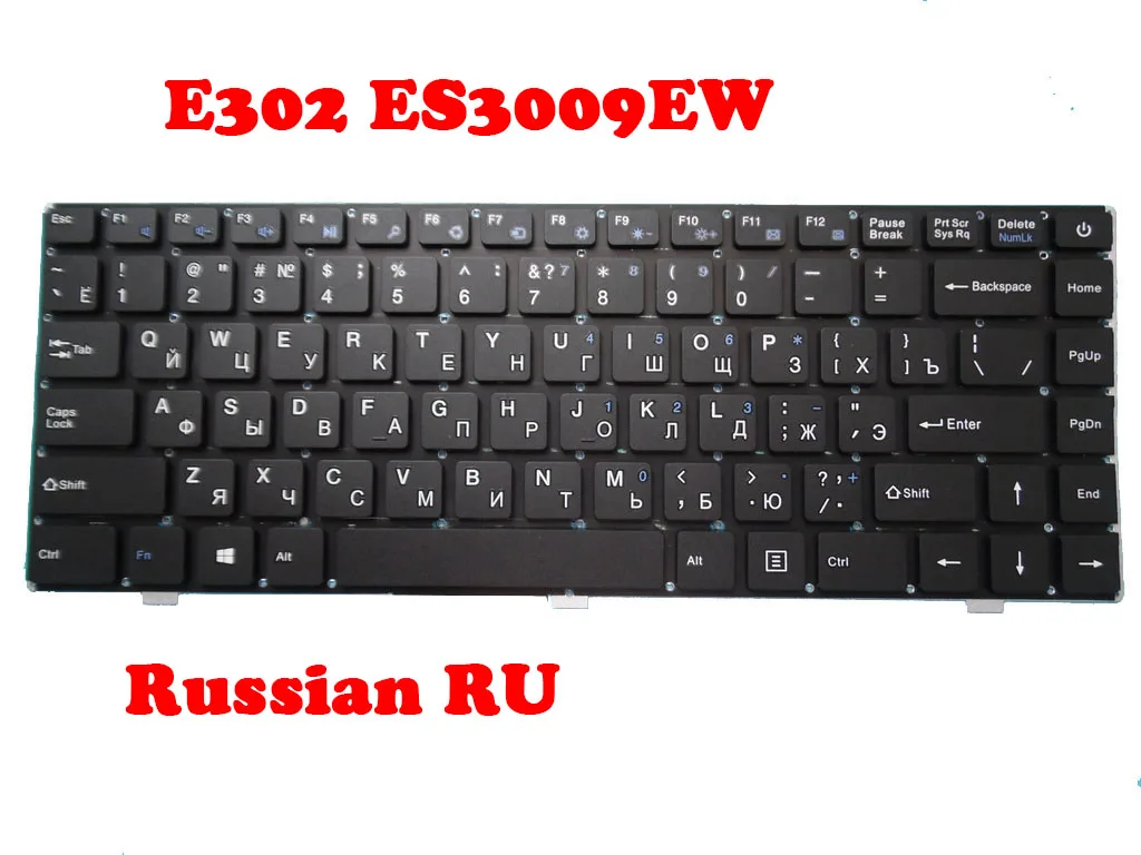 

Клавиатура для ноутбука DIGMA CITI E302 ES3009EW 13,3, черная, русская