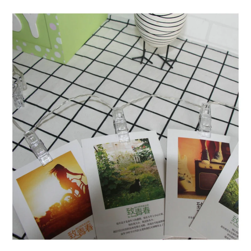 Bedroom A living room LED Photo Clip lamp Photo wall transparent String Lamp string light-emitting diode Decorative lamp Bedroom A living room LED Photo Clip lamp Photo wall transparent String Lamp string light-emitting diode Decorative lamp
