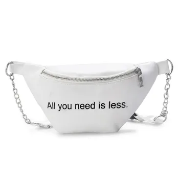 

Waist Bags For Women Fashion Design Brand Leather Lady Belt Bags Letter Chains Chest Pack Female Chest Bag Crossbody Bags #LR3